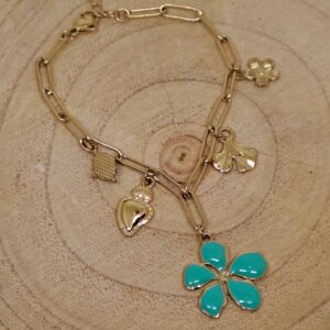 Bracelet doré Charms Jazmin