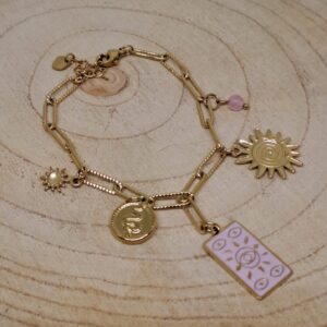 Bracelet doré charms soraya